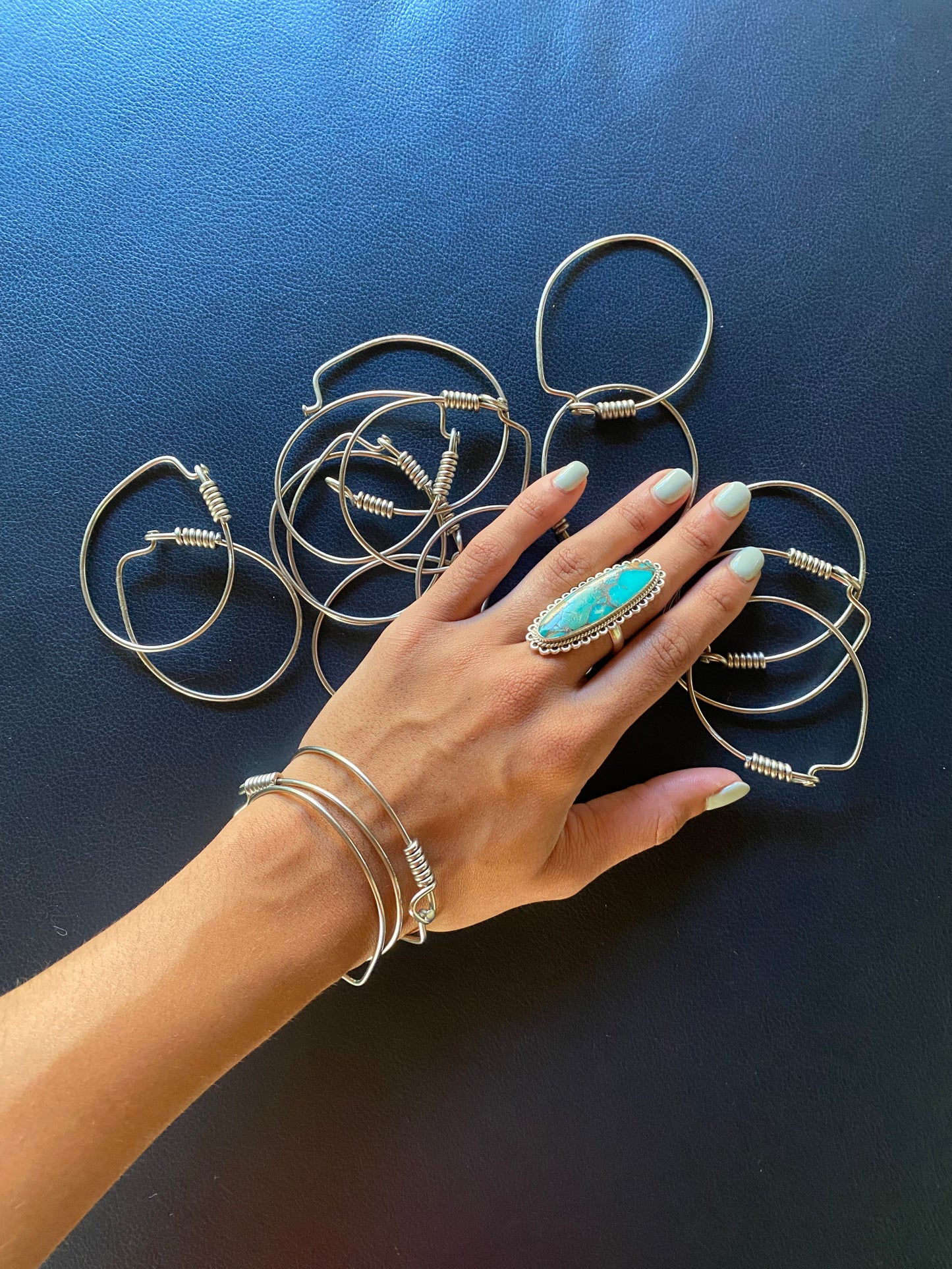 Sterling Silver Wire Bracelet