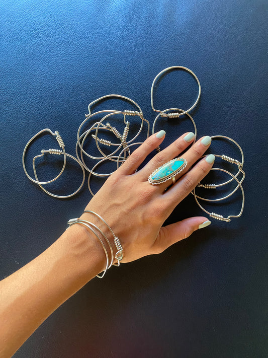 Sterling Silver Wire Bracelet